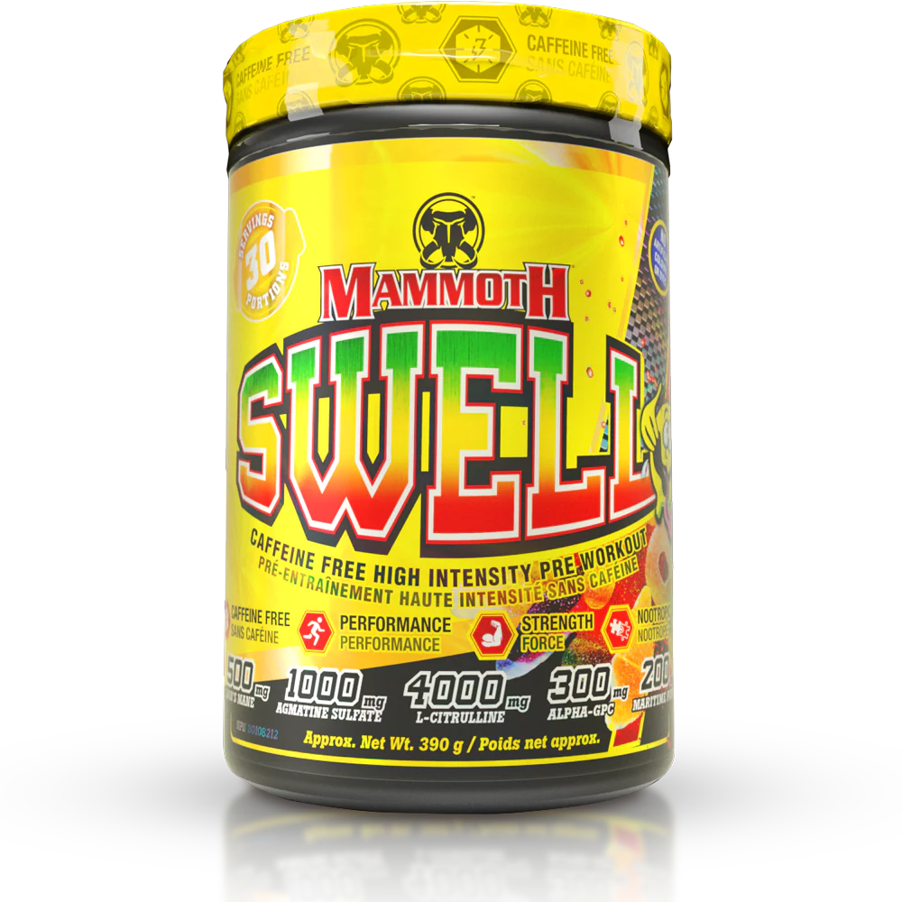 Mammoth Swell Stimulant Free Pre Workout Tropical Fruit Smash 30 Servings