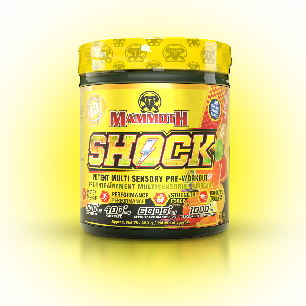 Mammoth Shock Pre Workout Citrus Cyclone 40 Servings