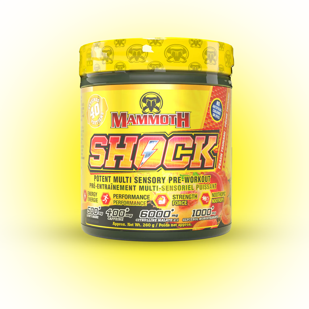 Mammoth Shock Pre Workout Tropic Fruit Thunder 40 Servings