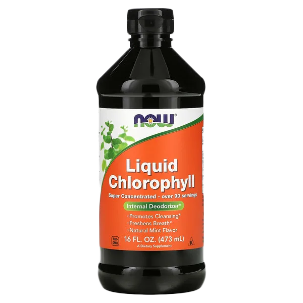 NOW Liquid Chlorophyll 3X + Mint Liquid 473ml