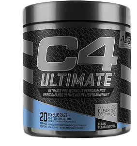 Cellucor C4 Ultimate Pre Workout Icy Bluerazz 20 Servings
