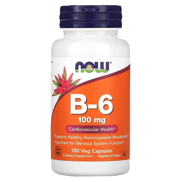 NOW B-6 100mg 100 Capsules
