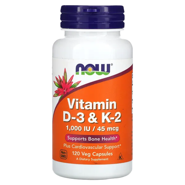 NOW Vitamin D-d3 & K2 1000 iu-45 mcg 120 Capsules