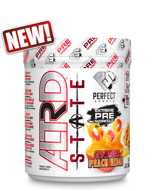 Perfect Sports Altrd State Pre Workout Atomic Peach Ring 30 Servings