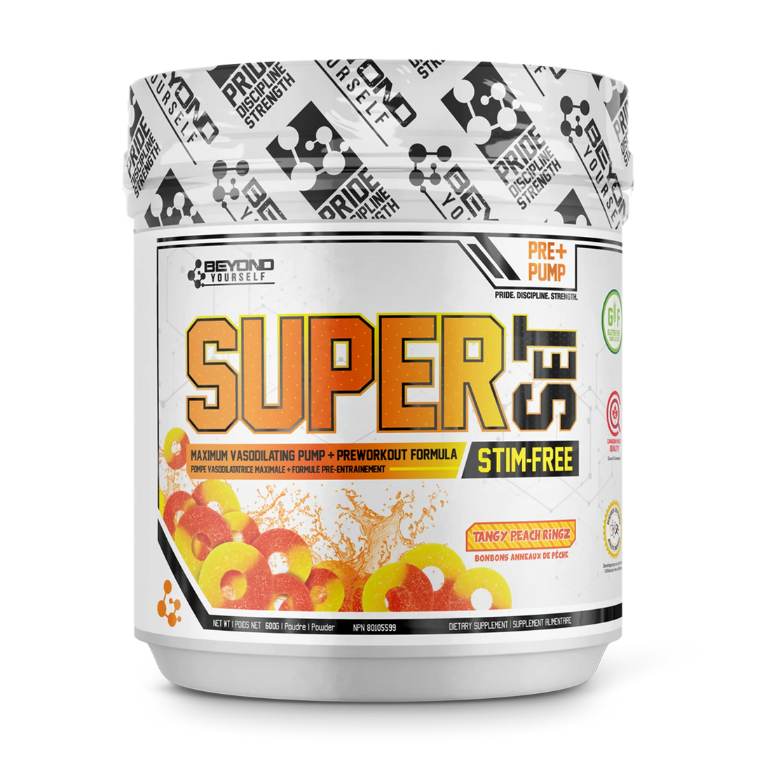 Beyond Yourself Stimulant FREE Pre Workout Super Set Tangy Peach 40 Servings