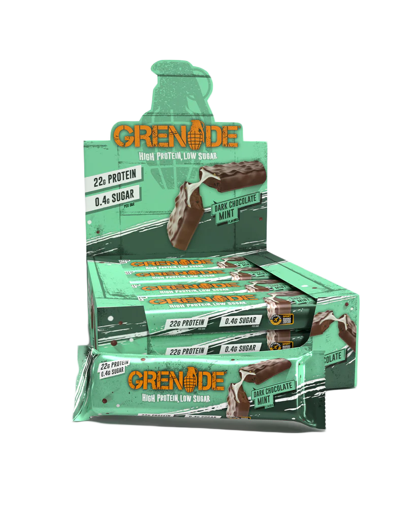Grenade Protein Bars Dark Choc Mint Box of 12