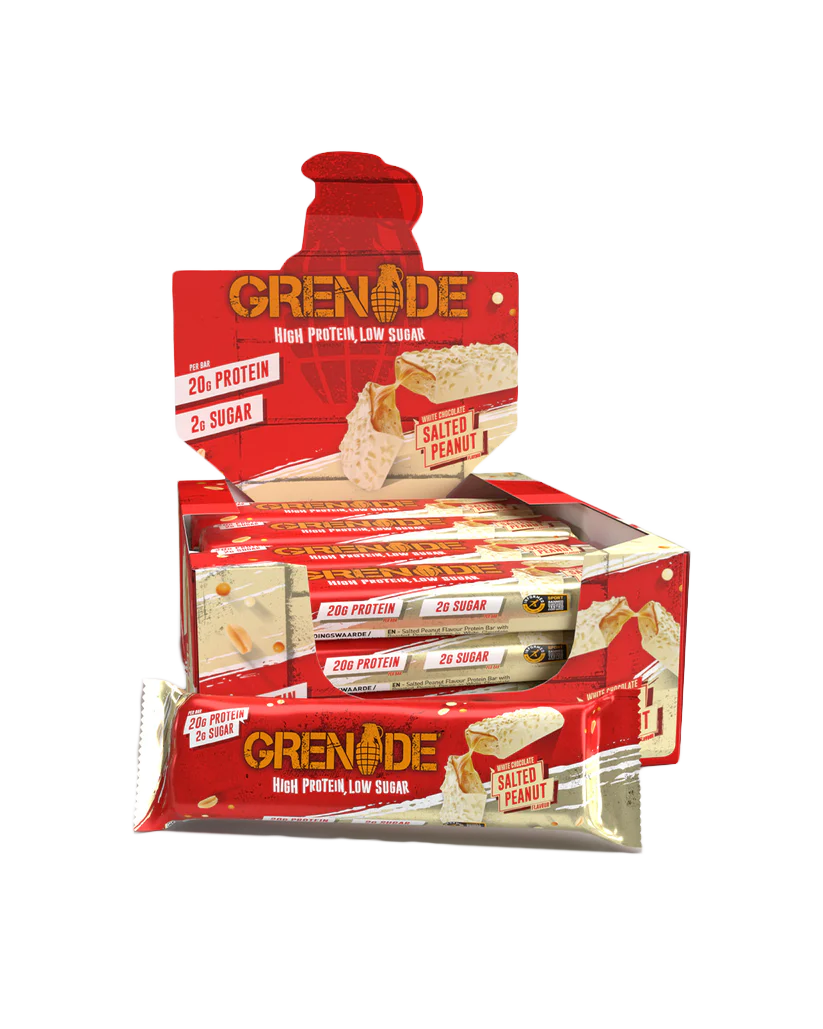 Grenade White Chocolate Salted Peanut Box of 12