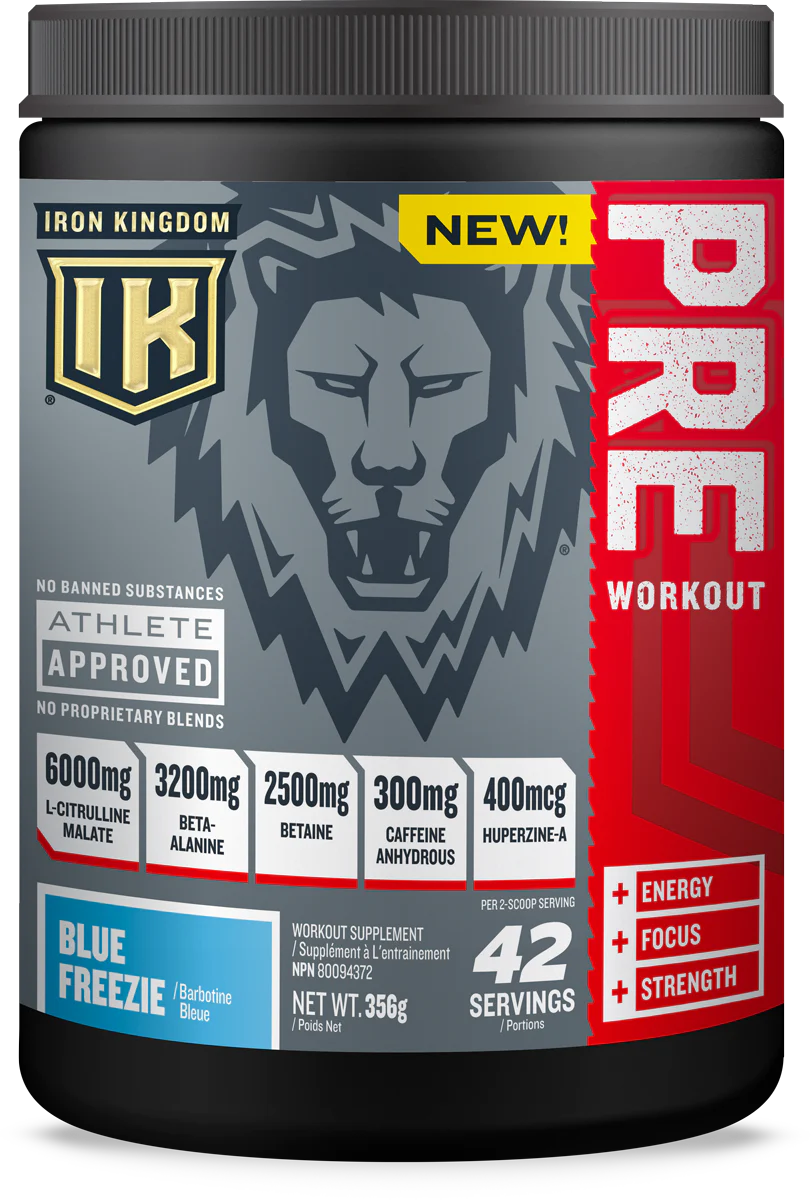 Iron Kingdom Pre Workout Blue Freezie 42 Servings
