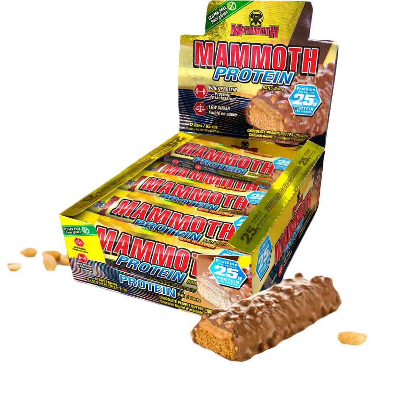 Mammoth Protein Bars Box of 12 Chocolate Peanut Butter