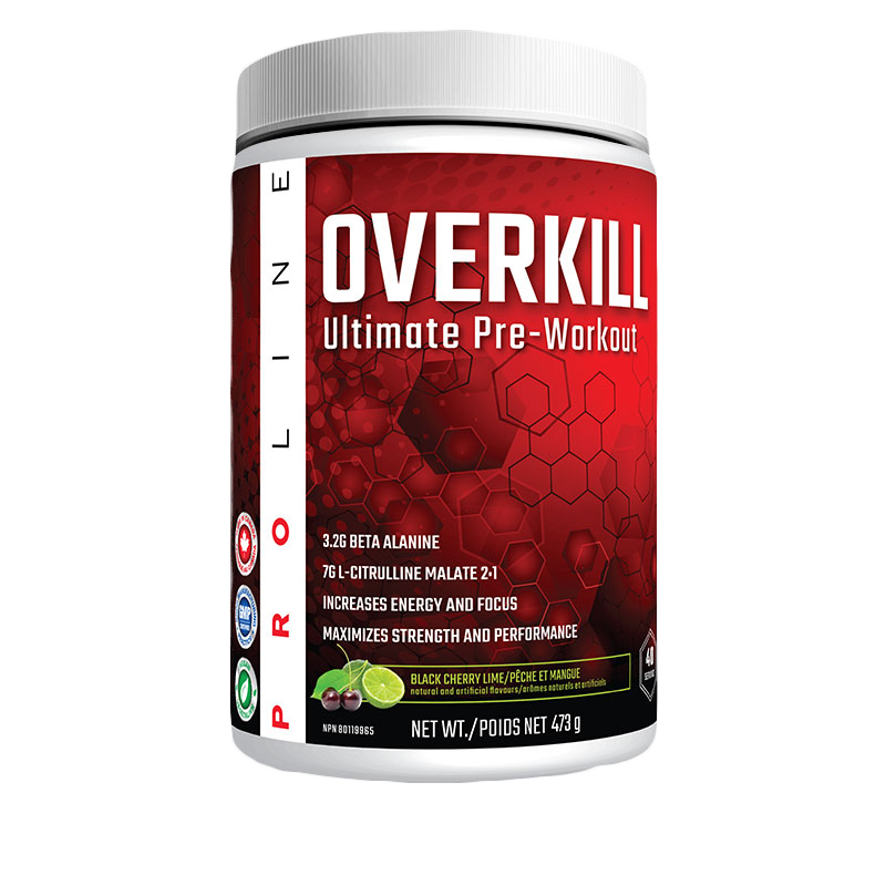 Proline Overkill Pre Workout Black Cherry 40 Servings