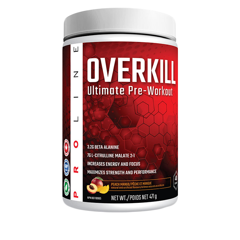 Proline Overkill Pre Workout Peach Mango 40 Servings