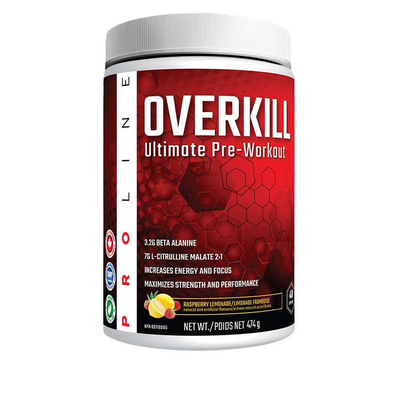Proline Overkill Pre Workout Raspberry Lemonade 40 Servings