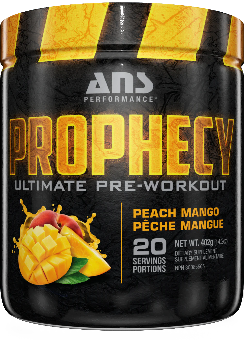 ANS Performance Prophecy Pre Workout Peach Mango 20 Servings