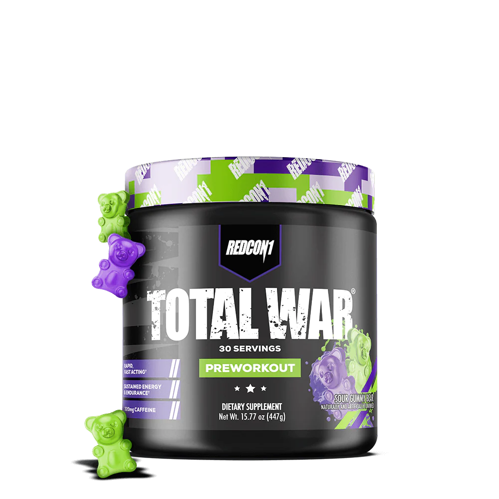 Redcon1 Total War Pre Workout Sour Gummy 30 Servings