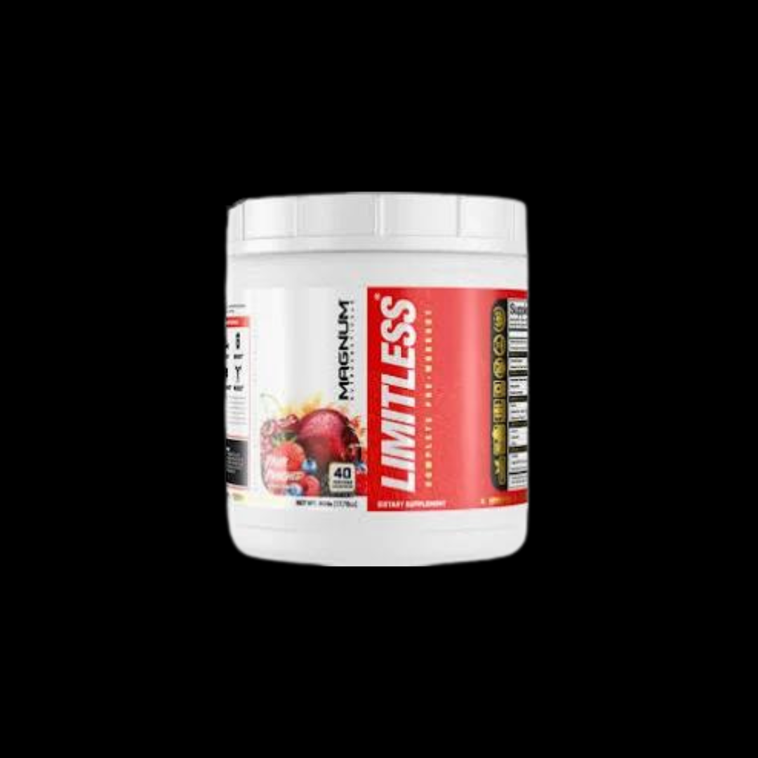Magnum Limitless Pre Workout Fruit Punched 40 Servings