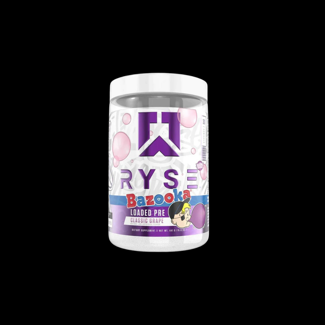 RYSE Loaded Pre Workout Bazooka Grape 30 Servings