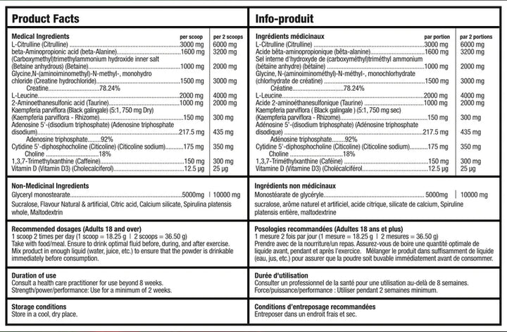 Bull Nutrition 12 Strong Pre Workout Grapple
