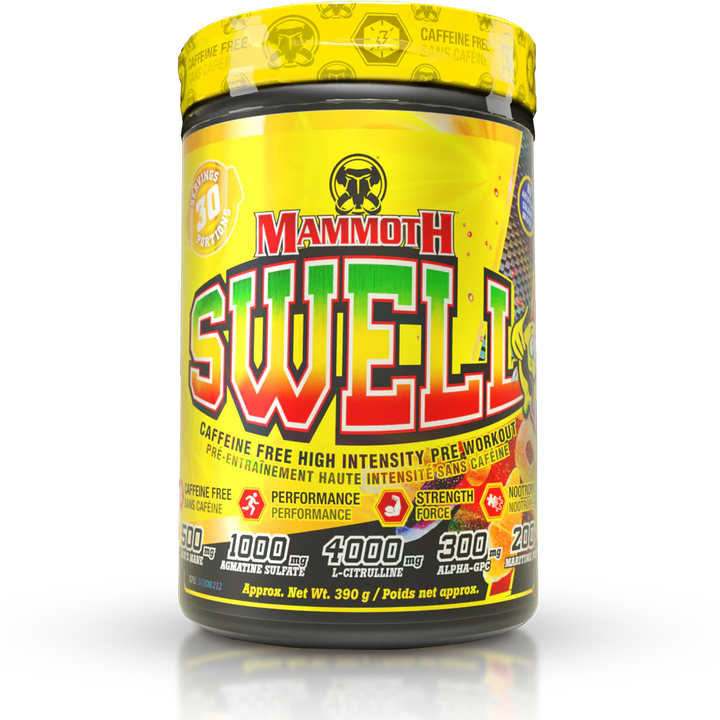 Mammoth Swell Stimulant Free Pre Workout Tropical Fruit Smash 30 Servings
