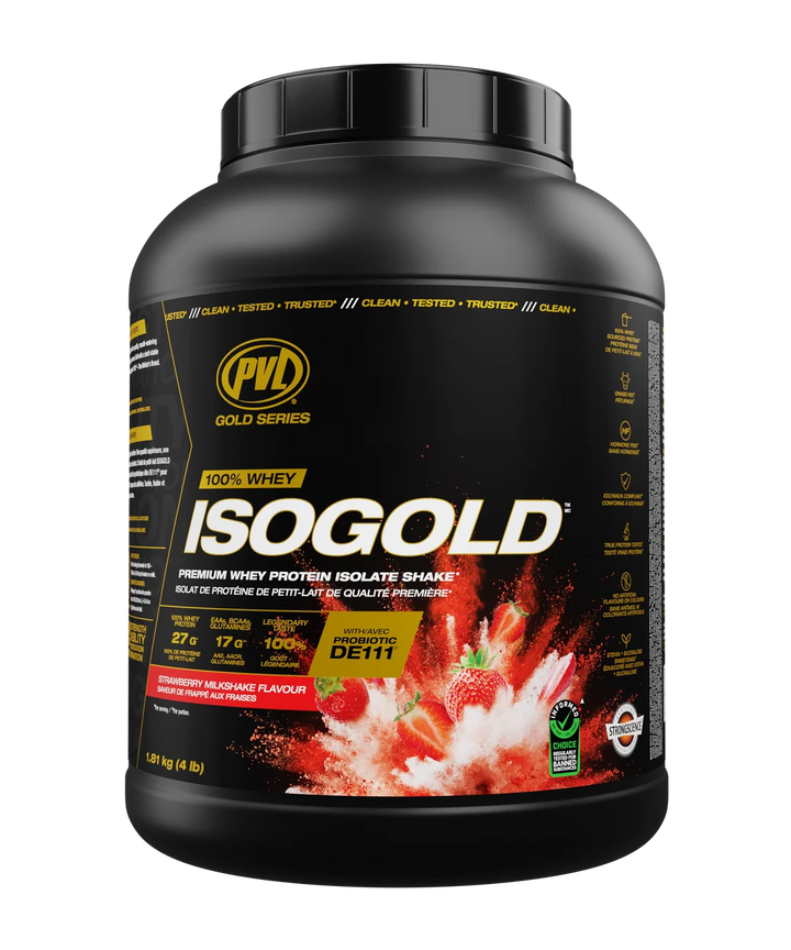 PVL Iso Gold Whey Isolate Strawberry 4lb