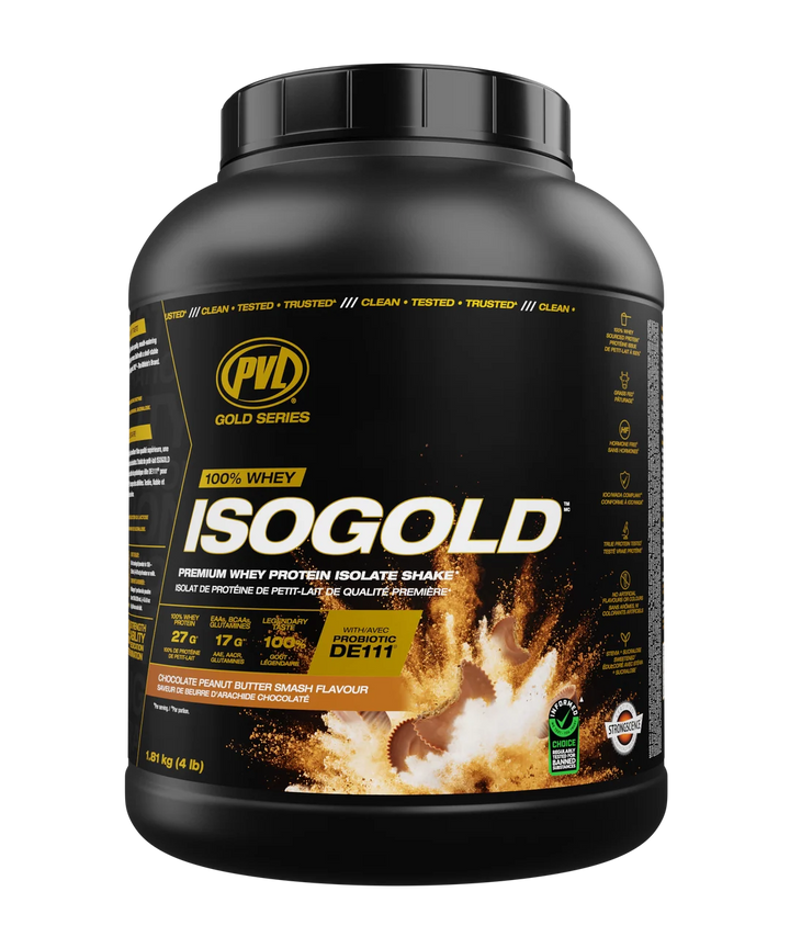PVL Iso Gold Whey Isolate Chocolate Peanut Butter Smash 4lb