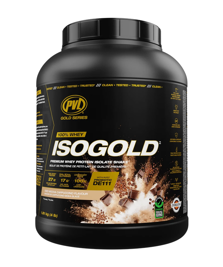 PVL Iso Gold Whey Isolate Iced Mocha Cappuccino 4lb