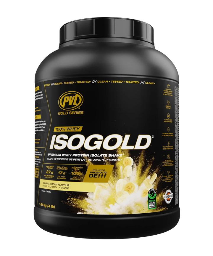 PVL Iso Gold Whey Isolate Banana Cream 4lbs