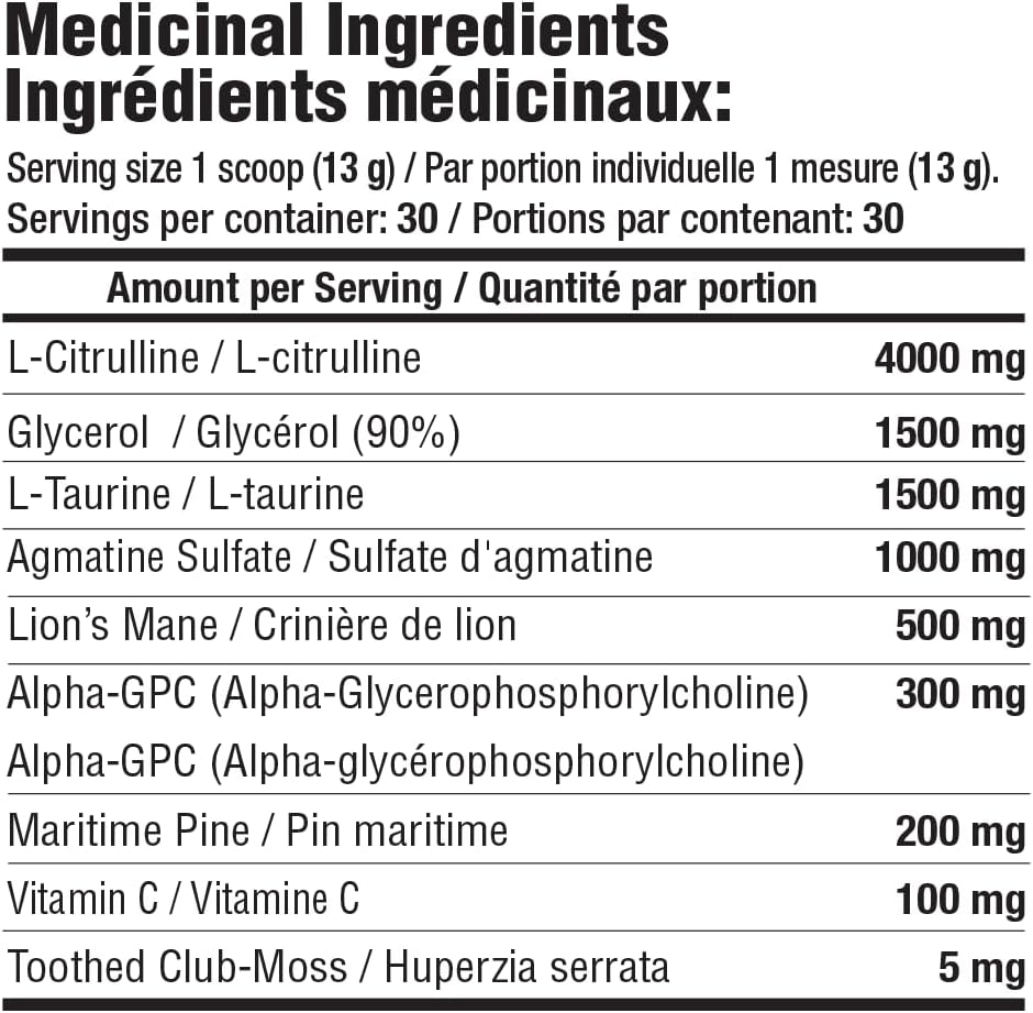 Mammoth Swell Stimulant Free Pre Workout Tropical Fruit Smash 30 Servings