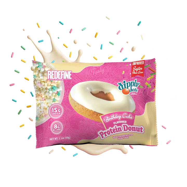 Dippin' Dots® Birthday Cake Protein Donut