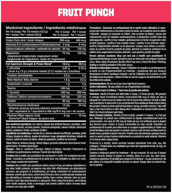 Mutant All In Pre Workout Fruit Punch
