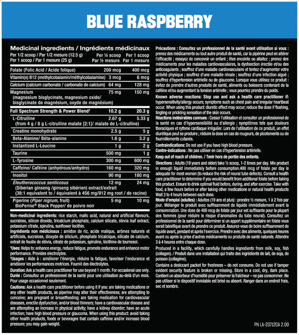 Mutant All In Pre Workout Blue Raspberry