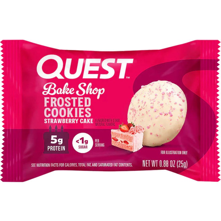 Quest Frosted Cookie Strawberry Cake