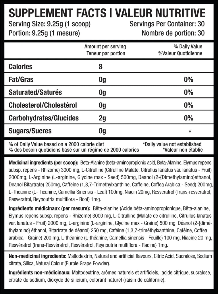 Beyond Yourself Preset Blue Freeze 30 Servings
