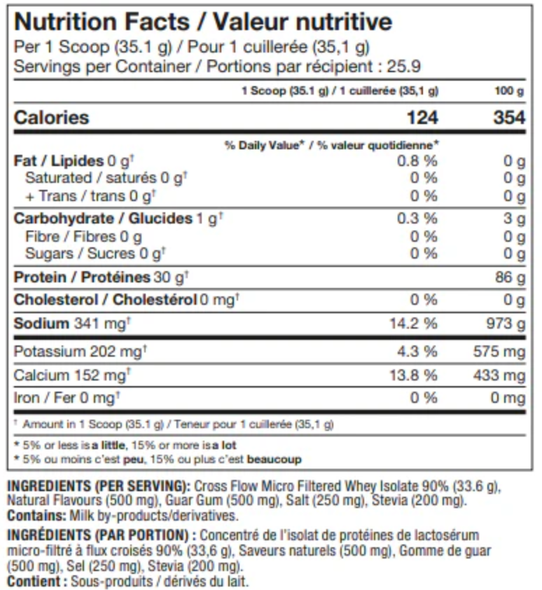 Proline Iso Advanced Natural Whey Isolate Strawberry Banana 800g