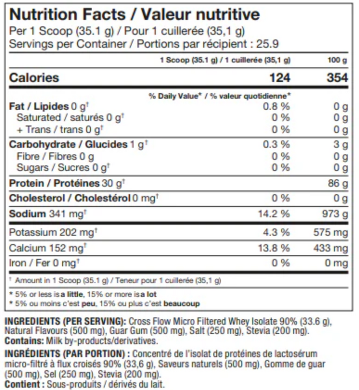 Proline Iso Advanced Natural Whey Isolate Strawberry Banana 800g
