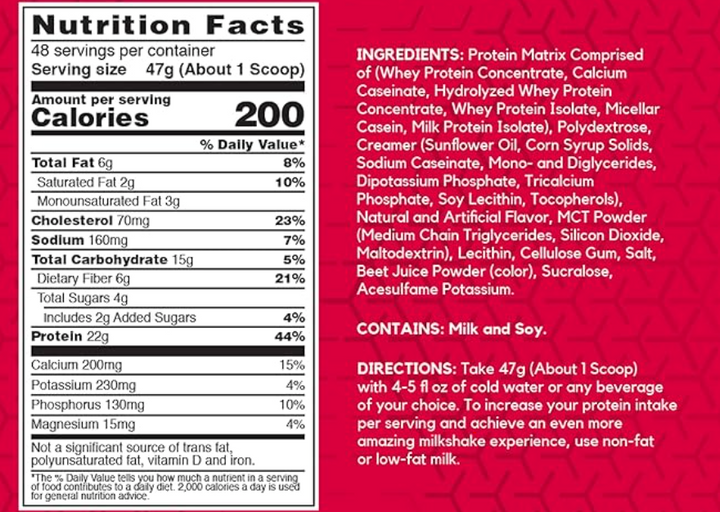 BSN Syntha 6 Whey Protein Strawberry 5lbs