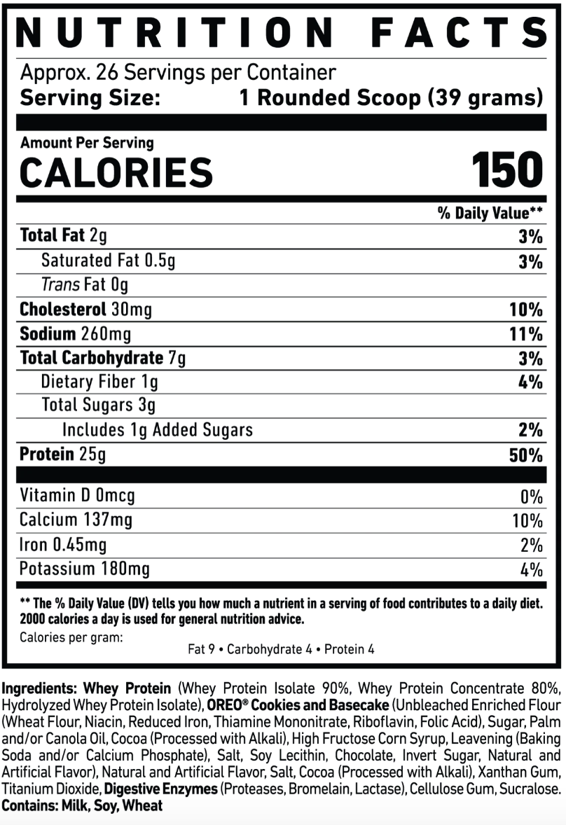 GHOST Whey Protein Oreo 2.2 lb