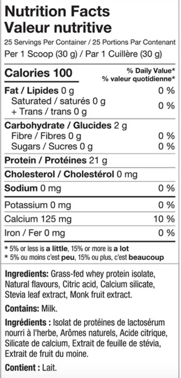 ALT Clear Protein Grass-Fed Whey Isolate Tropical Punch 25 Servings