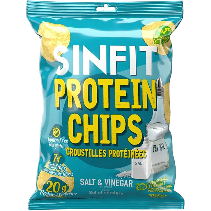 SinFit Protein Chip Bag Salt & Vinegar