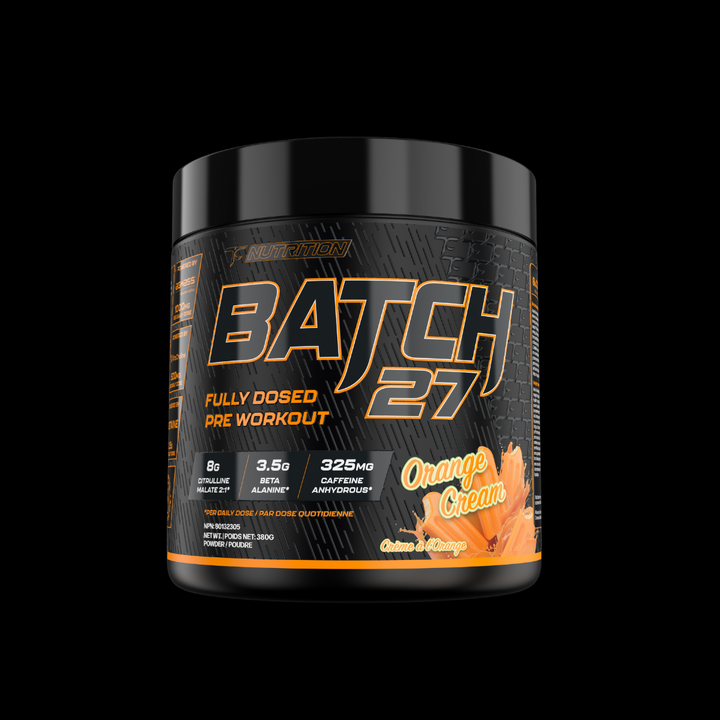 TC Nutrition Batch 27 Pre Workout Orange Cream 40 Servings