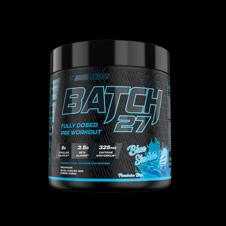 TC Nutrition Batch 27 Pre Workout Blue Slushie 40 Servings