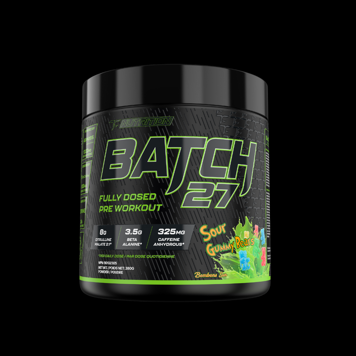TC Nutrition Batch 27 Pre Workout Sour Gummy Bear 40 Servings