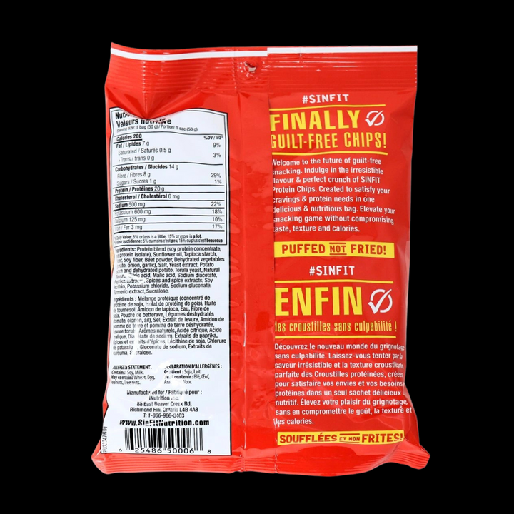 SinFit Protein Chip Bag Ketchup