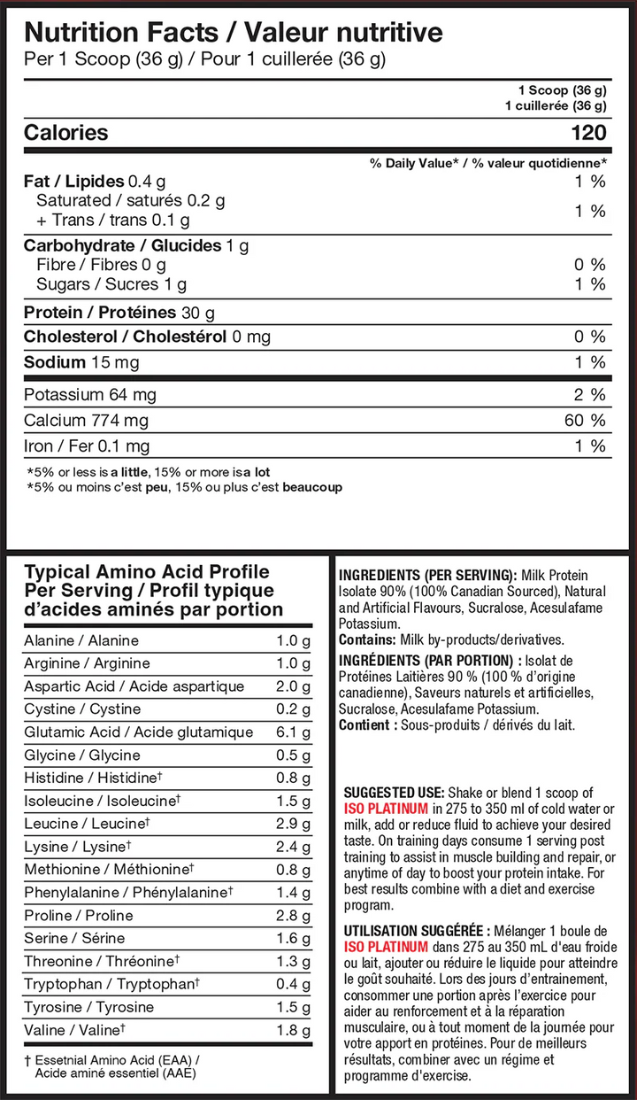 Proline Iso Platinum Isolate Protein Chocolate Peanut Butter 4lb