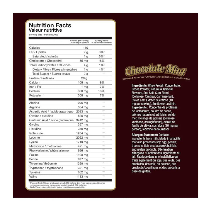 Confident Sports Chocolate Lover's Whey Protein Chocolate Mint 2lb