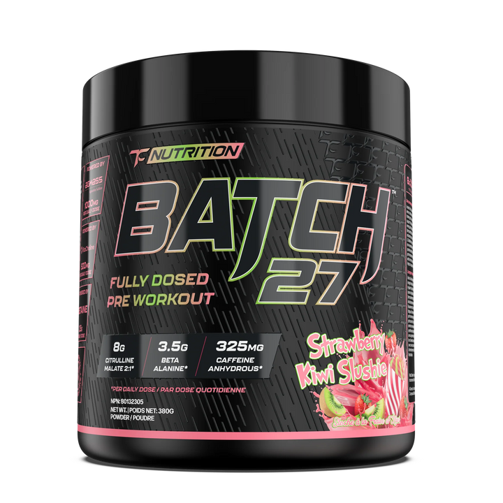 TC Nutrition Batch 27 Pre Workout Strawberry Kiwi 40 Servings