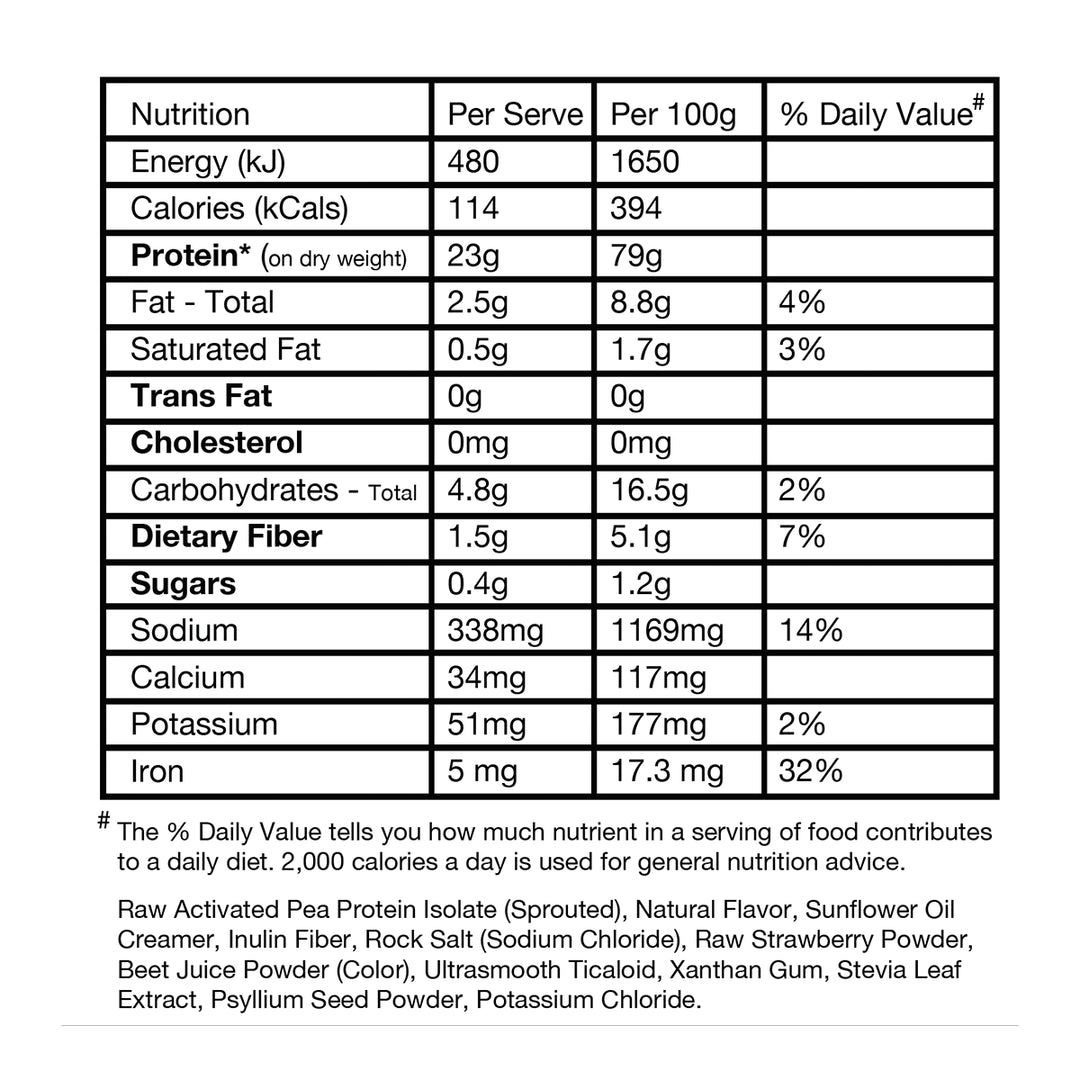 EHP Labs Blessed Vegan Protein Strawberry Mylk 2lb