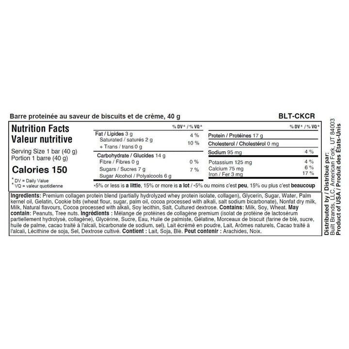 Built Puff Cookies 'N Cream Protein Bar