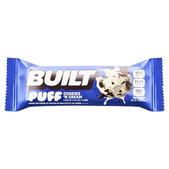 Built Puff Cookies 'N Cream Protein Bar