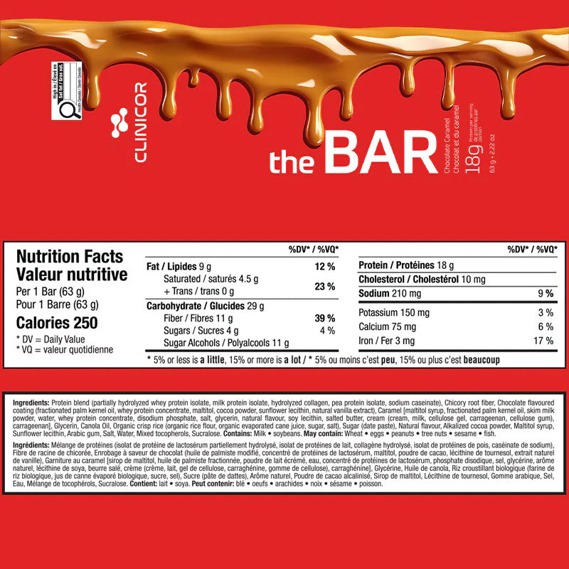 Clinicor The Bar Chocolate Caramel