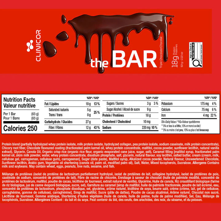 Clinicor The Bar Triple Chocolate